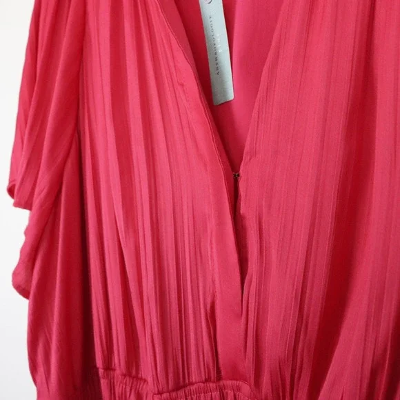 NWOT Anthropologie Somerset Silky Hot Pink Maxi Dress / 3X - Picture 6 of 9